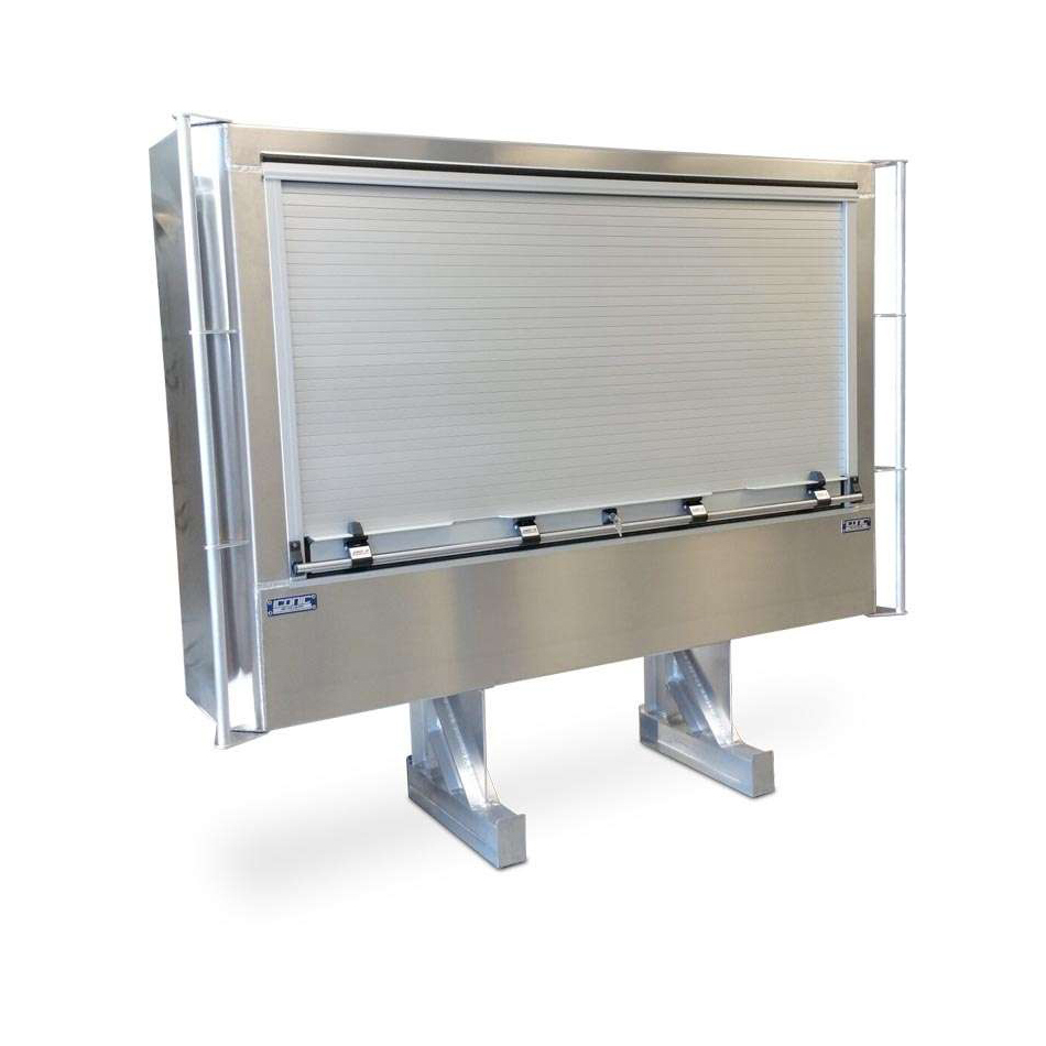 Roll Up Door Enclosed Headache Rack-Iconic Metal Gear