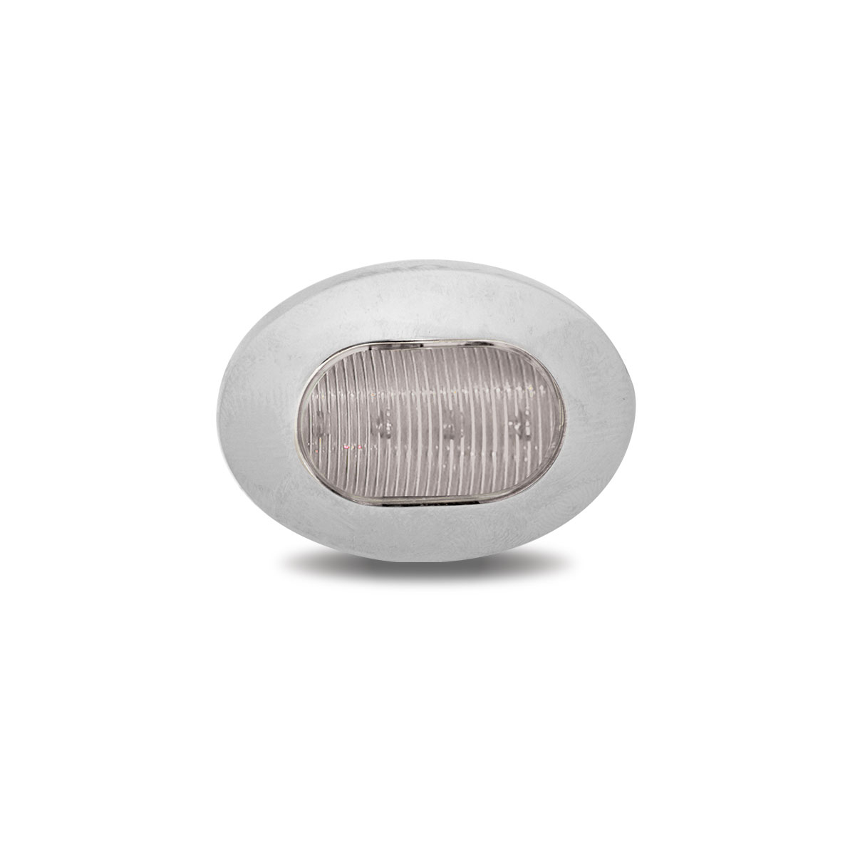 Mini Oval Button Dual Revolution Red/White LED-Trux-TLED-BX4RW