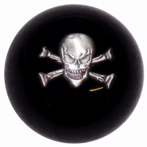 Skull & Crossbones Shift Knob-Twisted Shifterz-EM-SKLX-BLK