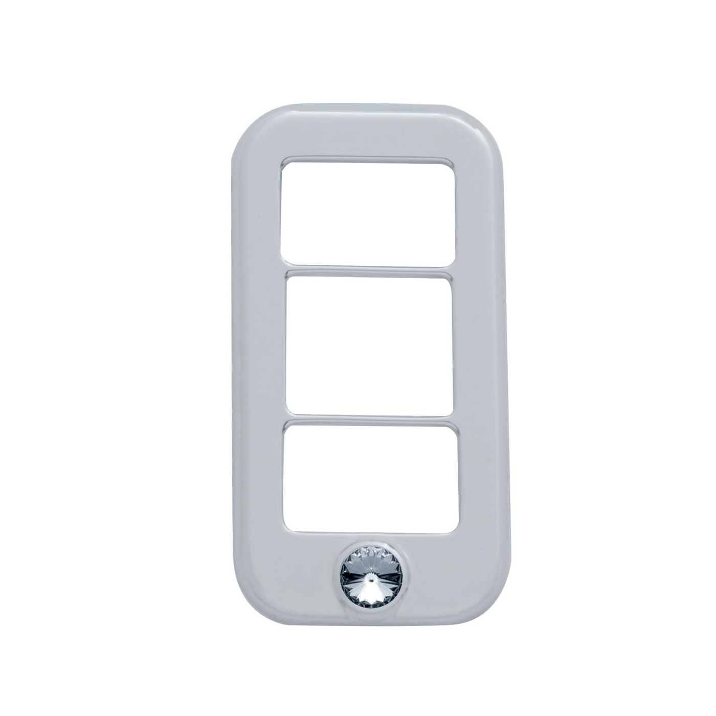 Rocker Switch Cover w/ 3 Openings w/ Smoke Diamond For Freightliner (3 Pack)