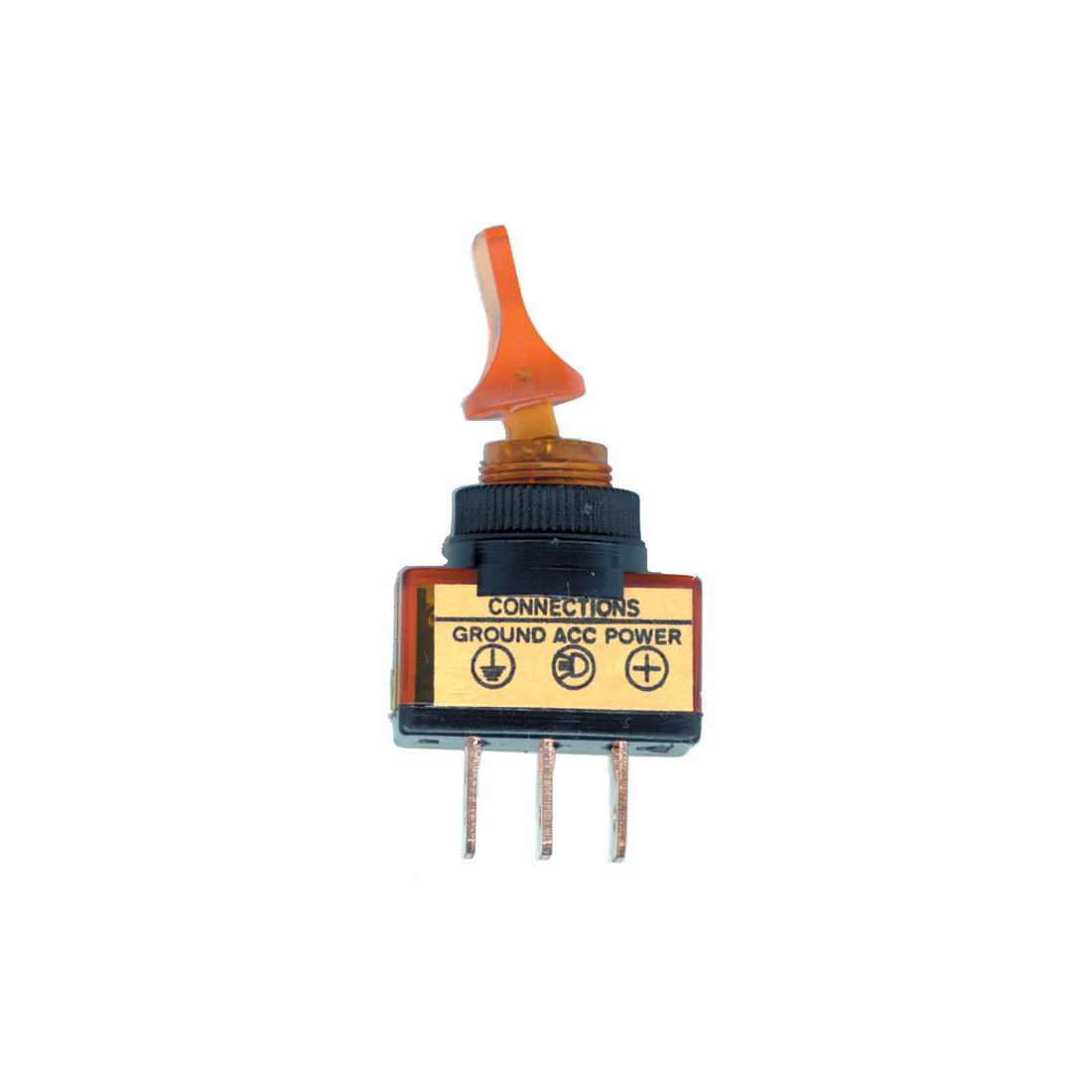 Glow Duck Bill Toggle Switch - Amber