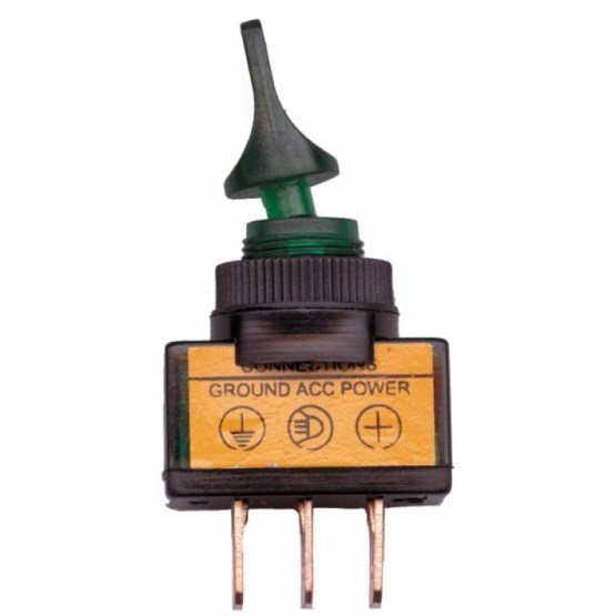 Glow Duck Bill Toggle Switch - Green Glow Duck Bill Toggle Switch - Green