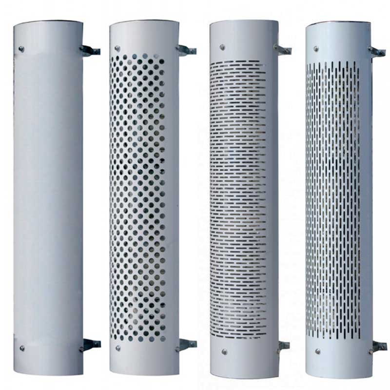 10" 270 Degree Stainless Exhaust Muffler shield - Vertical Slot