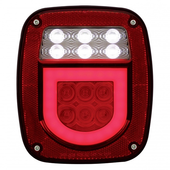 LED "GLO" Universal Combination Tail Light With License Light