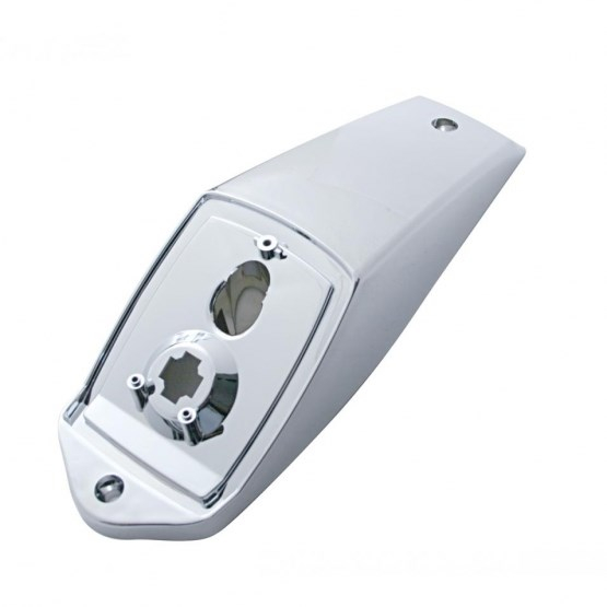 Large Rectangular Chrome Cab Light Housing