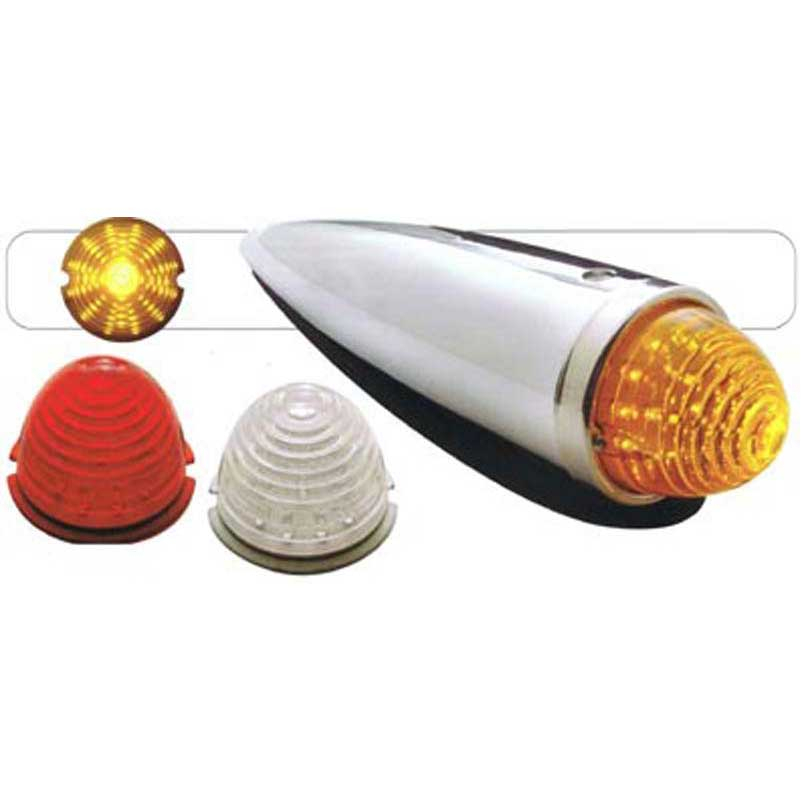 17 LED Beehive Cab Light - Amber LED/Amber Lens United Pacific 38154
