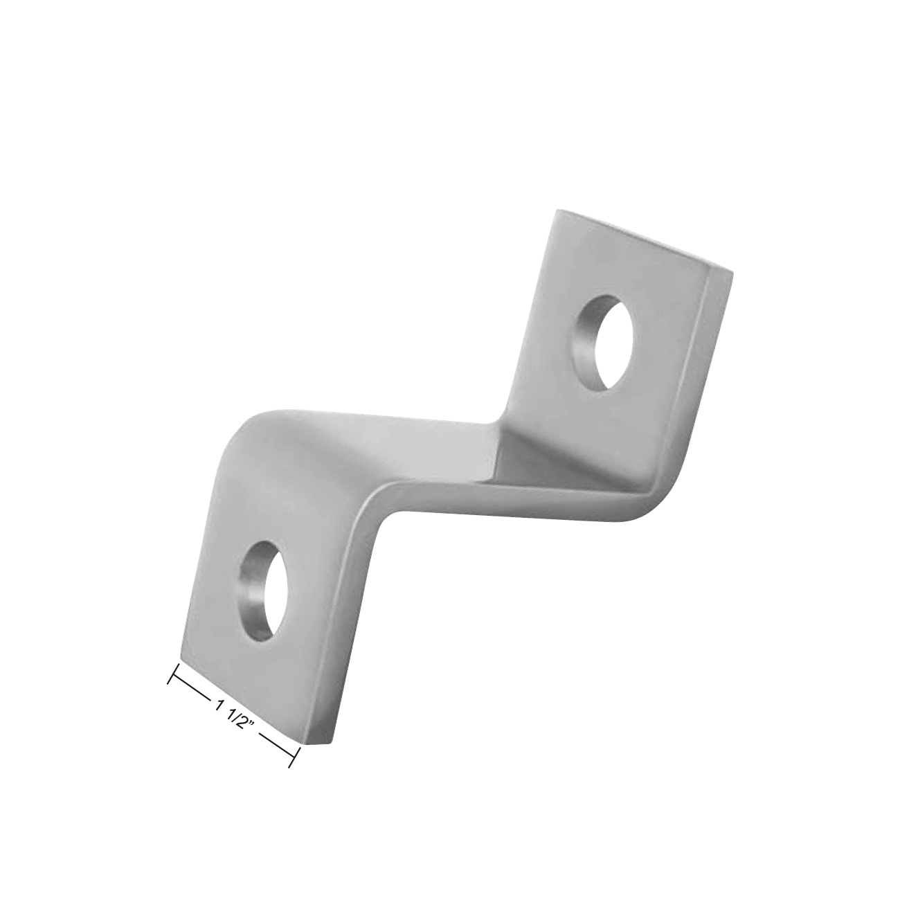 Heavy Duty "Z" Mounting Bracket - 1 1/2" x 2" x 1 1/2"