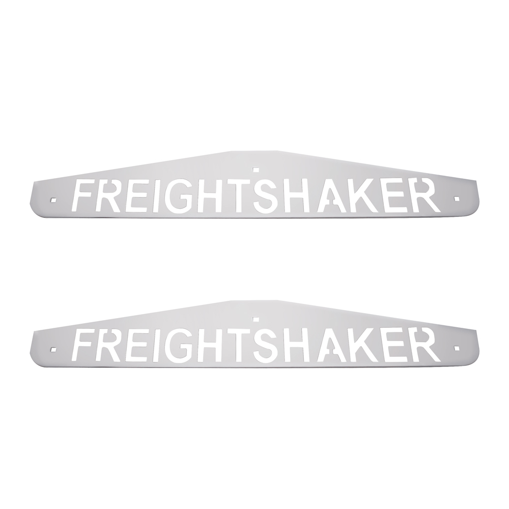 4" X 24" Chrome Freightshaker Bottom Mud Flap Plate - Bolt Thru