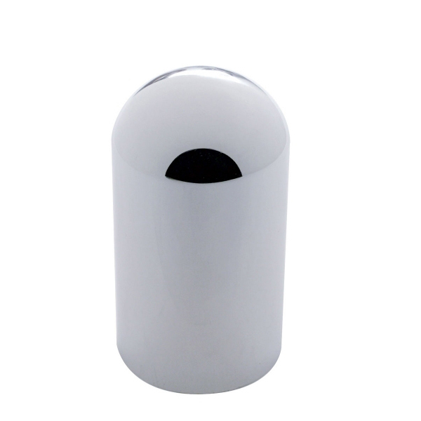 33mm x 3 3/4" Chrome Plastic Dome Nut Cover - Thread-On