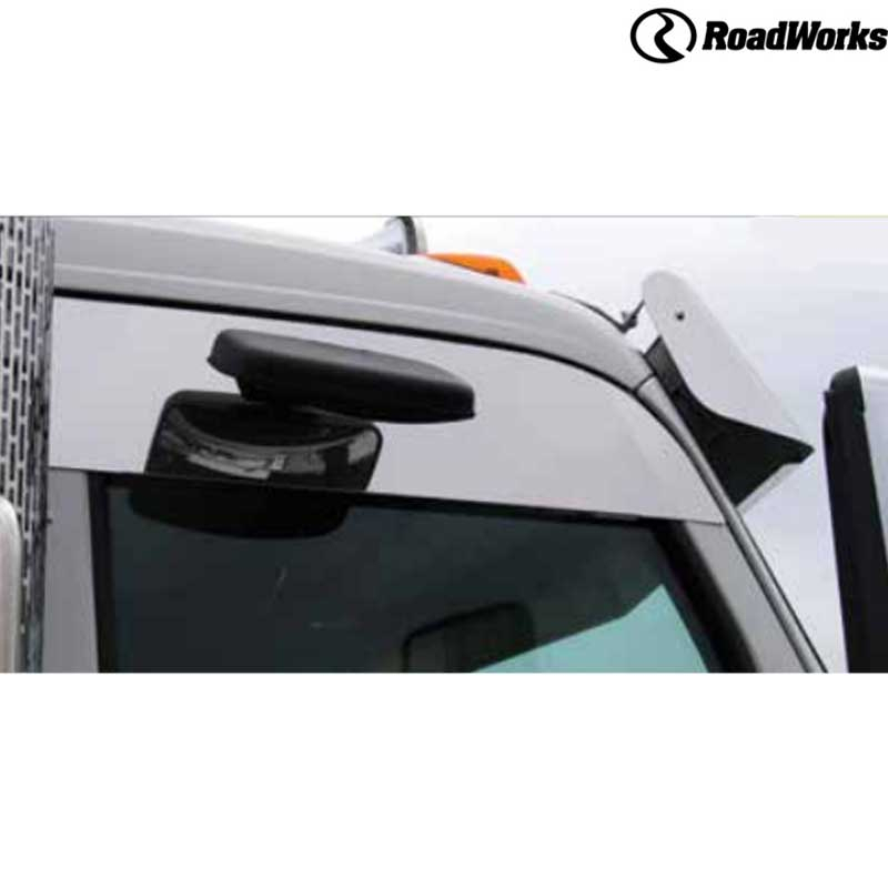 Peterbilt 567 / 579 Polished Finish Top of Door Trim - 6 Inch - With Passenger Mirror Cutout Peterbilt 567 / 579 Polished Finish Top of Door Trim - 6 Inch - With Passenger Mirror Cutout
