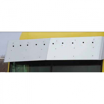 Freightliner Classic / FLD Condo 16.5" Drop Visor with 10 Bulls-Eye Holes