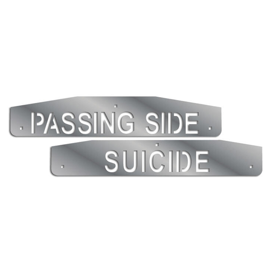 24" Flap Weights, "Passing Side/Suicide" with Backs and Hardware