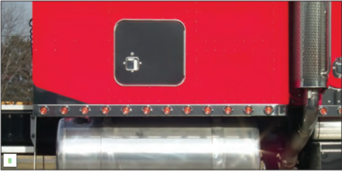 63" Sleeper Panels + Extensions with (24) Bulls-Eye Holes, Peterbilt 379