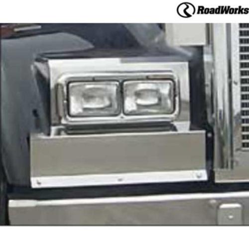 Kenworth Extended Hood Solid Mount Fender Guards - Blank