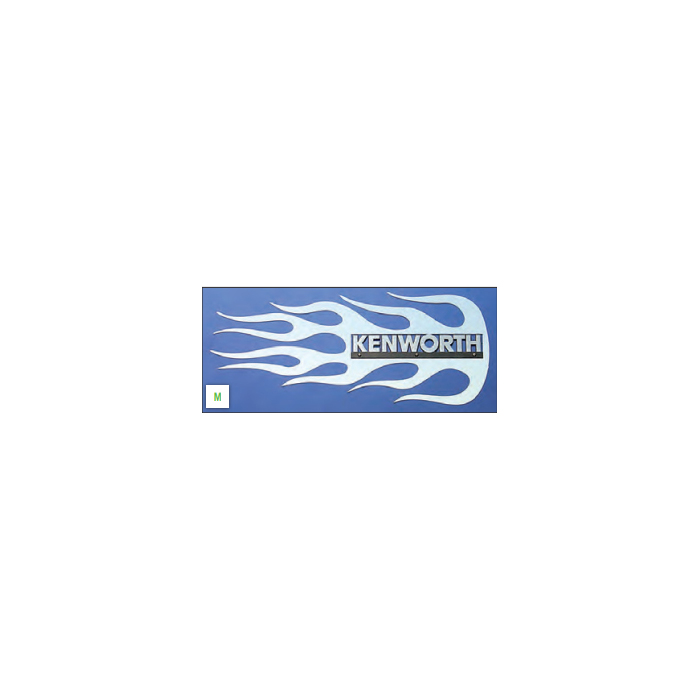 Kenworth Side of Hood Logo Trim - BLAZE