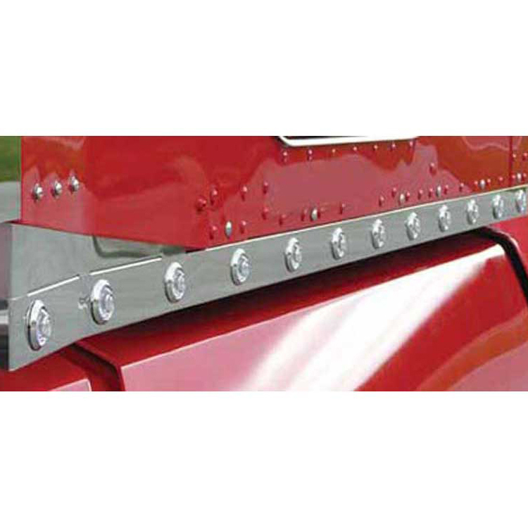 1.5" Face 86" Sleeper + Extensions with (28) Button Amber / Clear LEDs and Bezels, Kenworth T660