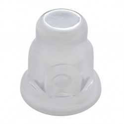 33mm X 2" Chrome Steel Tall Nut Cover With Flange