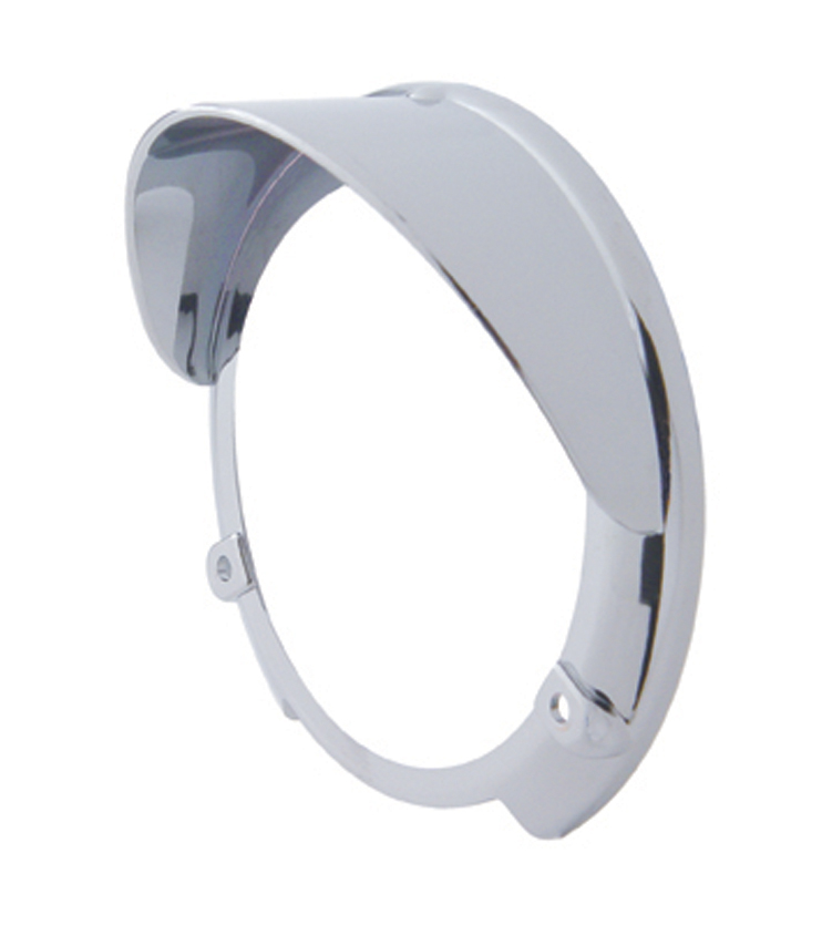 Round Turn Signal Light Bezel With Visor