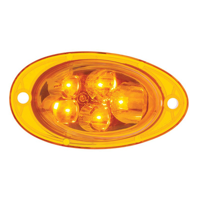 5 LED TURN SIGNAL LIGHT FOR 2008-2017 FREIGHTLINER CASCADIA - SLOPE LENS
