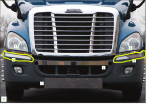 Cascadia Bumper & Headlight Trims – Bumper Upper Corner Trims