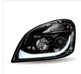 Freightliner Cascadia LED Projector Headlight Assembly - Black