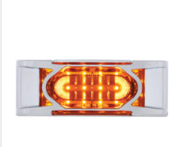 16 LED Reflector Clearance/Marker Light w/ Chrome Bezel