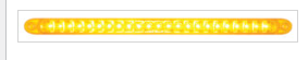 23 SMD LED 17 1/4" Reflector Turn Signal Light Bar Only -  Amber LED/Amber Lens