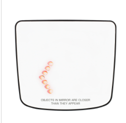 Heated Auxiliary Convex Mirror W/LED Turn Signal For 2012-2017 Volvo VNL