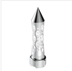 THREAD-ON  DAYTONA STYLE SPIKE GEARSHIFT KNOB WITH LED 9/10 SPEED ADAPTER
