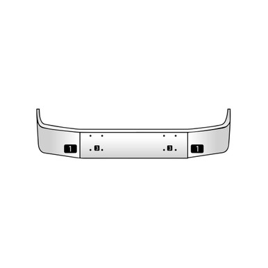 International Set Back Axle Bumper Models 9200 & 9400  1996 & Older