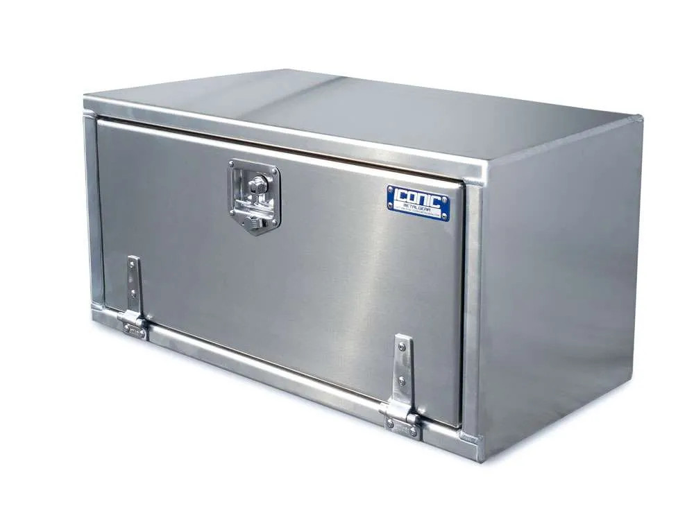 24" Wide T-Handle Aluminum Toolbox Fold Down Door - Iconic Metal Gear