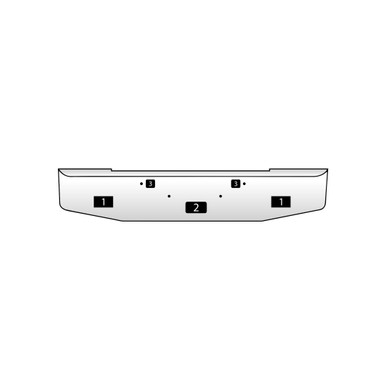 Kenworth Conventional Flat Bumper For Model W900B 2011 & Newer 10 Gauge Kenworth Conventional Flat Bumper For Model W900B 2011 & Newer 10 Gauge