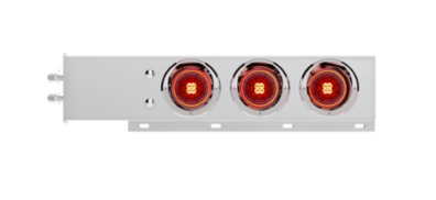 2" Bolt Pattern Stainless Spring Loaded Light Bar With 6X 4" 13 LED Abyss Lights (Pair)