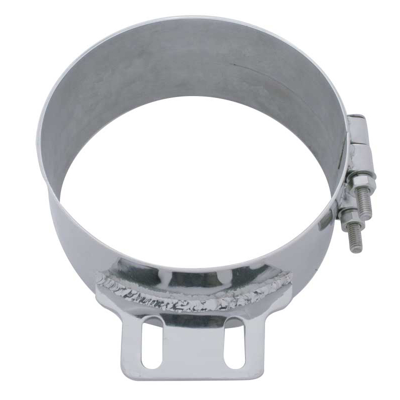 8" Stainless Steel Butt Joint Exhaust Clamp - Straight Bracket-United Pacific-10322