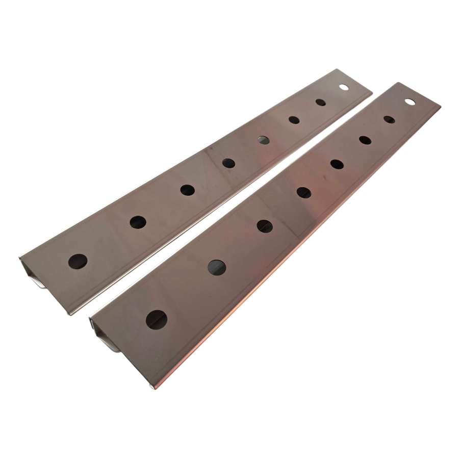 Rear Peterbilt 589 Air Cleaner Strap-Mount Bracket | 8 x 3/4" Light Holes per Side (Pair)