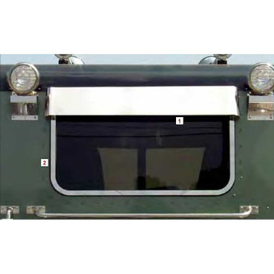 Peterbilt Rear Window Visor 37.25″ x 20.375″ One Piece Peterbilt Sleeper / Day Cab Rear Drop Visor ...