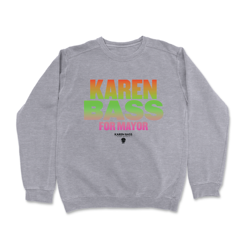 Karen Bass For Mayor (Dark Ash Crewneck Sweater)