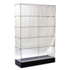 Frameless 48"w x 18"d x 72"h Showcase Tower with Black Base