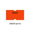 5500RPS Red Flourescent Permanent "SALE" Labels for use with Motex 5500/Towa 1/ Tag Easy Labelers