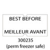 Best Before Permanent Freezer Safe Labels for use with Motex 5500/Towa 1/ Tag Easy Labelers