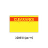 Yellow Permanent "CLEARANCE" Labels for Monarch 1131 Label Gun