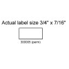A0001WP White Permanent Labels for use with Monarch? #1105/1110 One Line Labelers