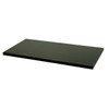 12" x 24" x 3/4" Black Melamine Shelf - ea.