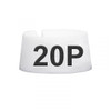 20P Size Markers White with Black Print