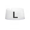 L Size Markers White with Black Print