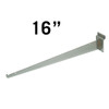 SW/16KB 16" Chrome Slatwall Shelf Brackets