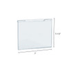 Acrylic 5-1/2"h x 7"w Sign Holder for Slatwall/Gridwall