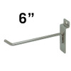 6" chrome Slatwall Hooks - ea.