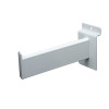 White Slatwall 6" Rectangular Faceout - ea.