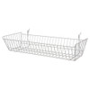 White BSK12 Universal All Purpose Basket 24"w x 10"d x 5"h